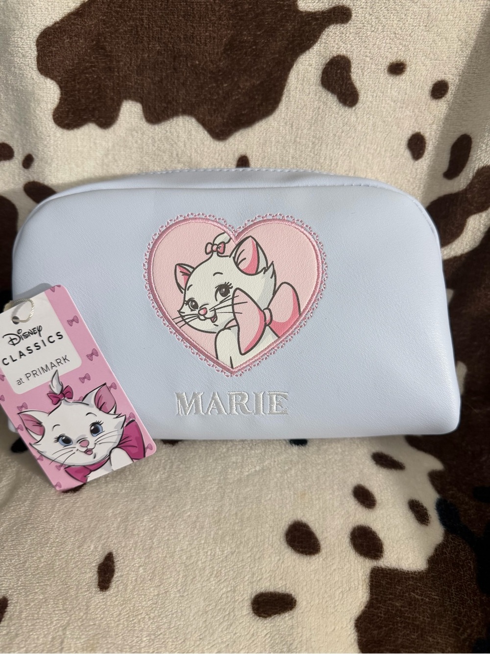 Primark Disney Marie Cosmetic Pouch - White & Pink